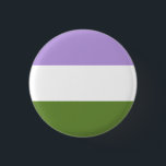 Genderqueer Button<br><div class="desc">A simple design with the genderqueer pride flag.</div>