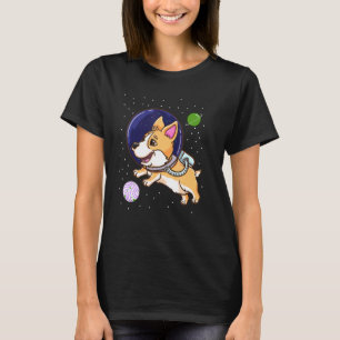 Genderqueer Corgi In Space Genderqueer Pride Flag T-Shirt
