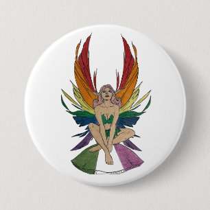Genderqueer Faerie 3 Inch Round Button