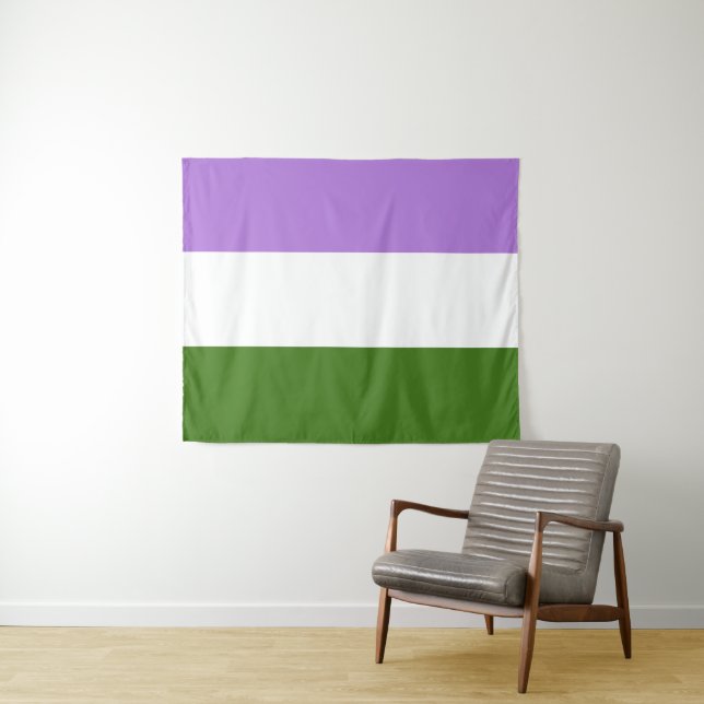 Genderqueer Flag Medium Tapestry (In Situ (Horizontal))