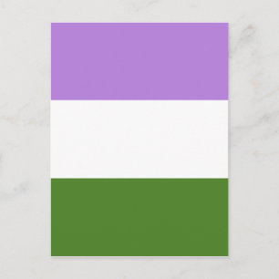 Genderqueer Flag Postcard