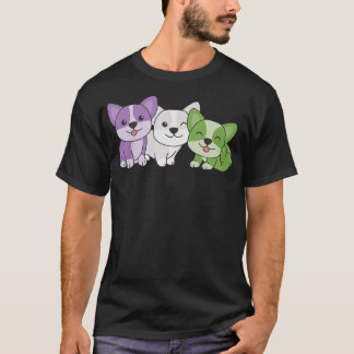 Genderqueer Flag Pride Lgbtq Dogs Genderqueer Corg T-Shirt