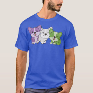 Genderqueer Flag Pride Lgbtq Dogs Genderqueer Corg T-Shirt