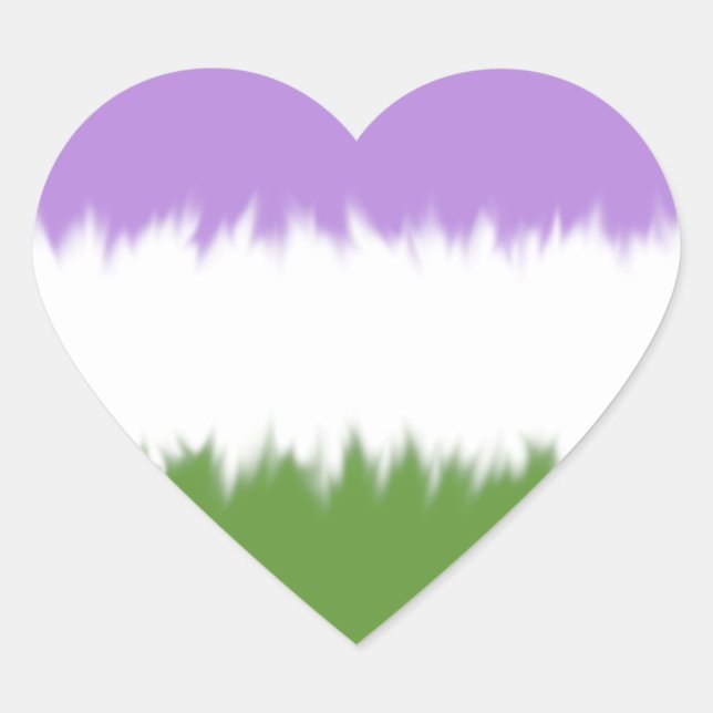 Genderqueer Flag Stickers (Front)