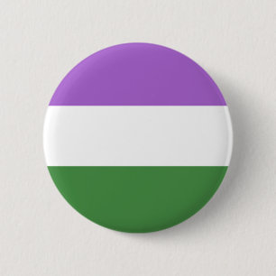 Genderqueer Gender Queer Trans Nonbinary 2 Inch Round Button