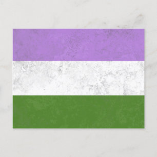 Genderqueer Holiday Postcard