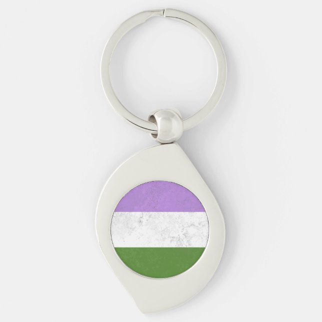 Genderqueer Keychain (Front)
