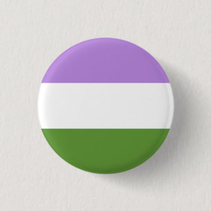 Genderqueer pride flag! 1 inch round button