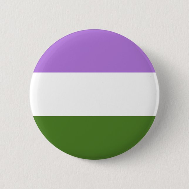 Genderqueer pride flag 2 inch round button (Front)