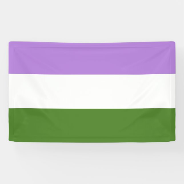 Genderqueer Pride Flag Banner (Horizontal)