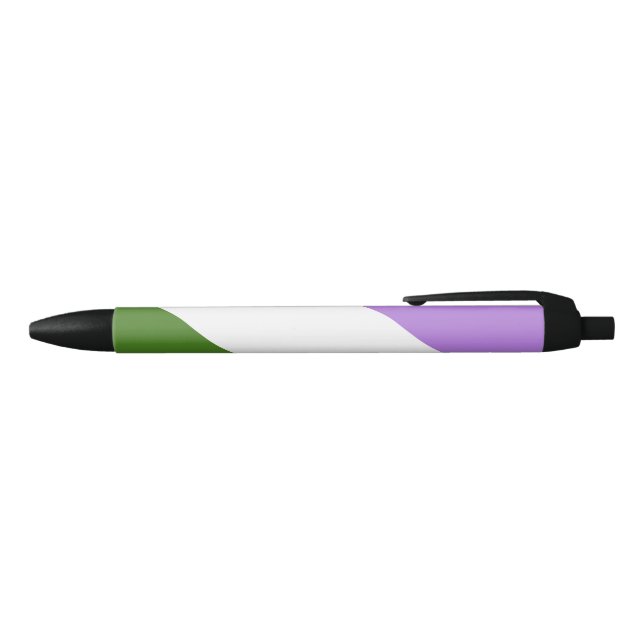 Genderqueer Pride Flag Blue Ink Pen (Top)