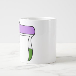 Genderqueer Pride Flag Chai  Large Coffee Mug