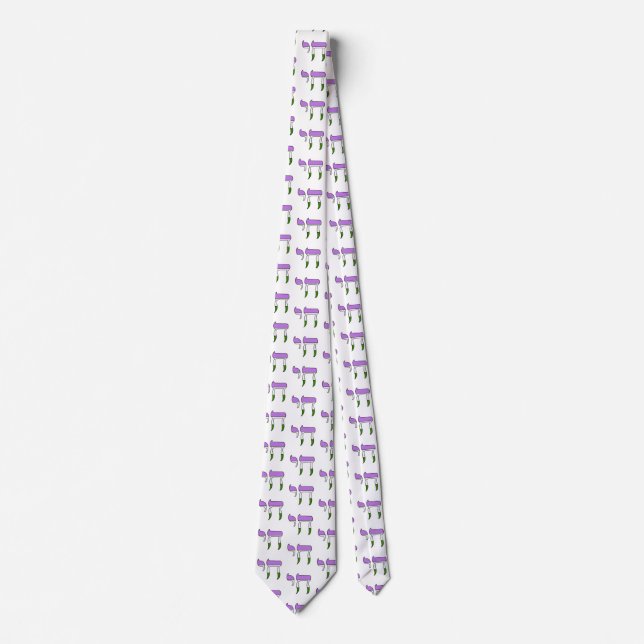 Genderqueer Pride Flag Chai  Tie (Front)