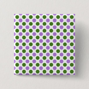 Genderqueer Pride Flag Colours Polkadots 2 Inch Square Button