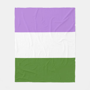 Genderqueer Pride Flag Fleece Blanket