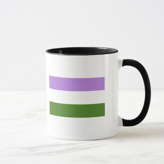 Genderqueer Pride Flag Mug (Right)