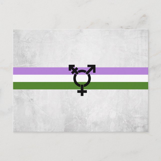 Genderqueer Pride Flag Postcard (Front)
