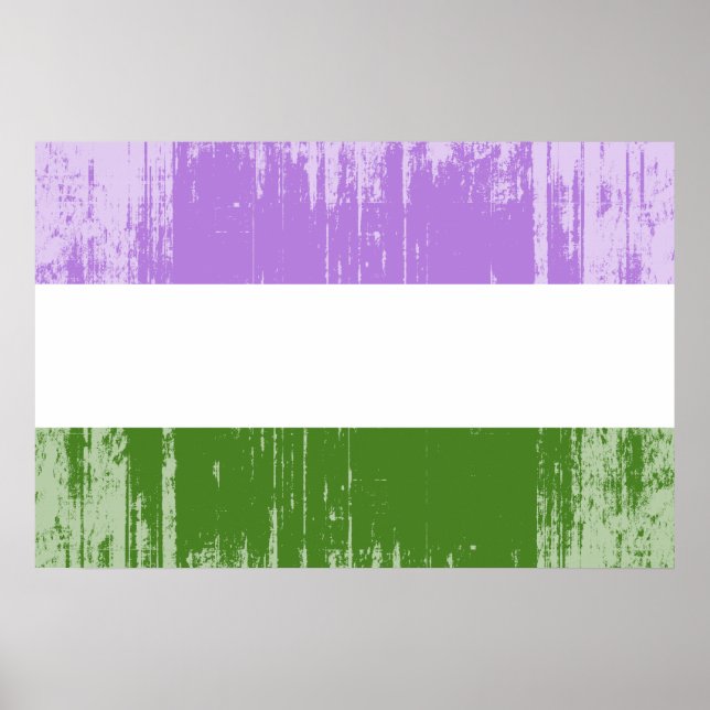 Genderqueer Pride Flag Poster (Front)