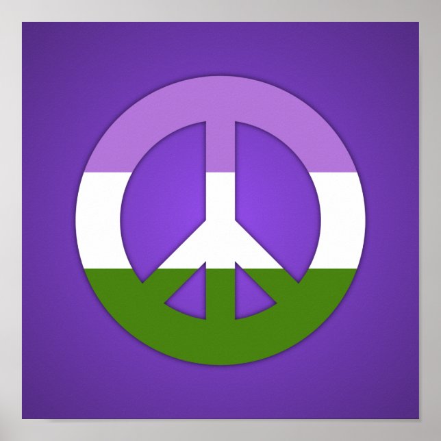 Genderqueer Pride flag Poster (Front)