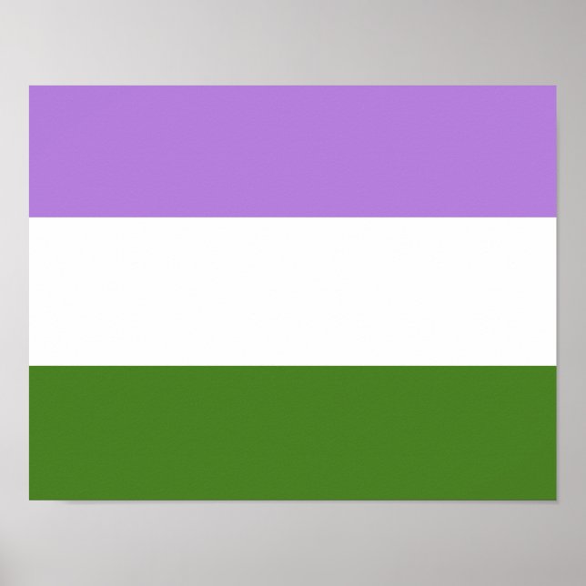 Genderqueer Pride Flag Poster (Front)