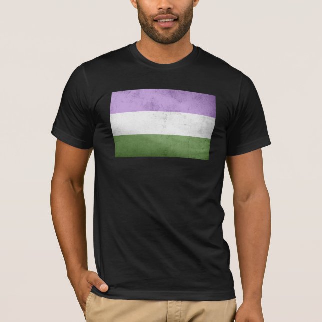 Genderqueer Pride Flag T-Shirt (Front)