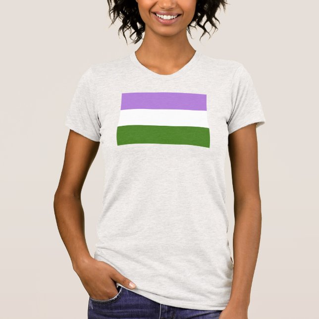 Genderqueer Pride Flag T-Shirt (Front)