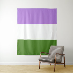 Genderqueer Pride Flag Tapestry