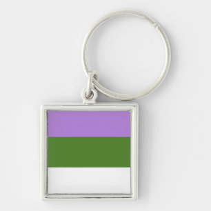 GENDERQUEER PRIDE KEYCHAIN