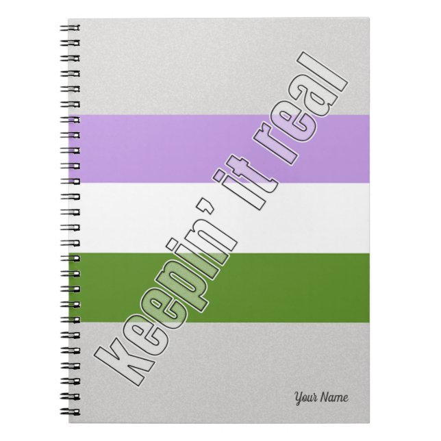 Genderqueer Pride  Notebook (Front)