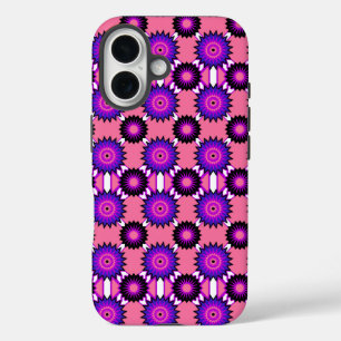 Genderqueer pride / pink mirror flower pattern Cas iPhone 16 Case
