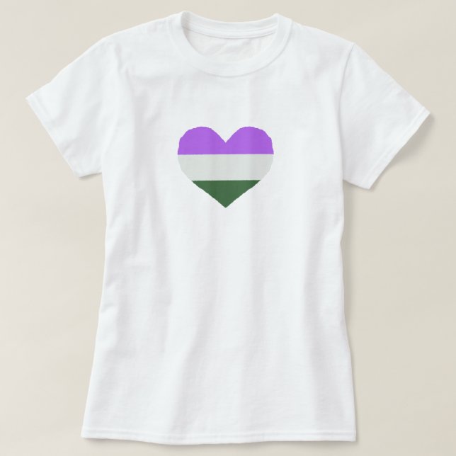 Genderqueer Pride T-Shirt (Design Front)