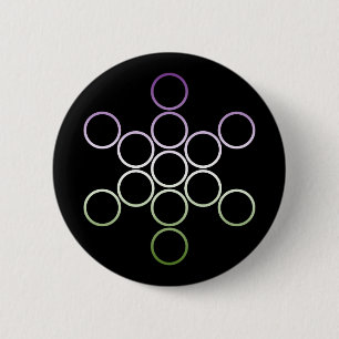 genderQueer sacred circles 2 Inch Round Button