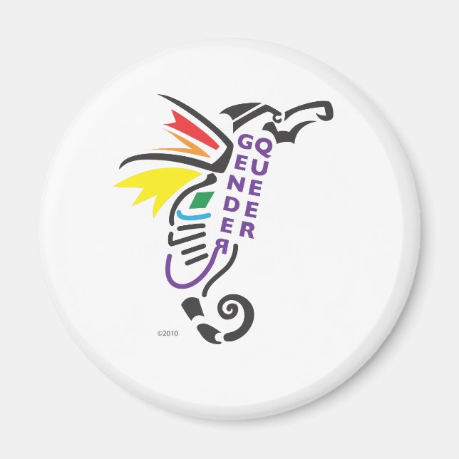Genderqueer Symbol Magnet (Front)