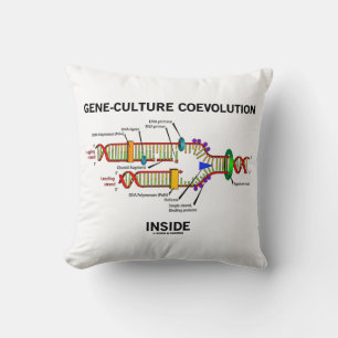 Gene-Culture Coevolution Inside DNA Replication Throw Pillow