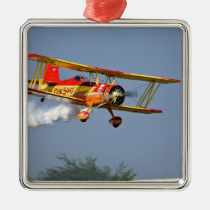 Gene Soucy performing aerobatics in Grumman Metal Ornament