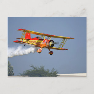 Gene Soucy performing aerobatics in Grumman Postcard