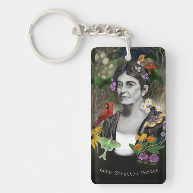 Gene Stratton Porter Portrait Keychain (Front)