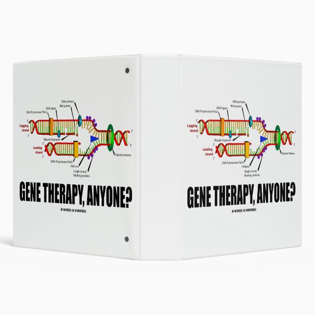 Gene Therapy, Anyone? DNA Replication Geek Humour Binder (Background)