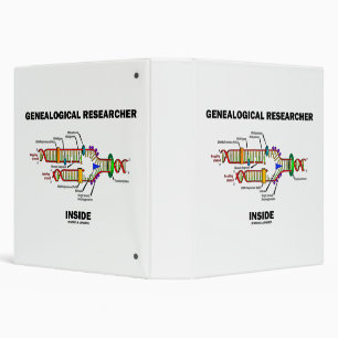 Genealogical Researcher Inside DNA Replication Binder