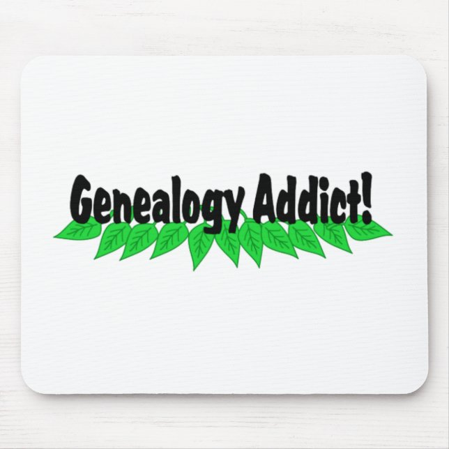 Généalogie Addict Mousepad Tapis de souris (Devant)