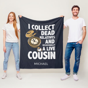 Genealogist Collect Dead Relatives Family History Fleece Blanket