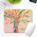 Genealogist Family Tree Personalized Mouse Pad<br><div class="desc">Genealogist Family Tree Personalized Mouse Pad. This unique Family Tree design is ideal for those involved in genealogy. The original Tree of Life design was made in mosaic using small fragments of brightly coloured glass. Personalize it with your name and profession . To edit further click the "customize further" link...</div>