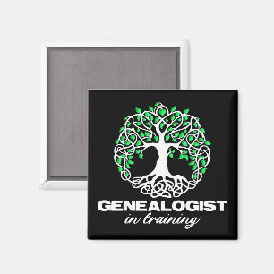 Genealogist In Training Funny Genealogy Tree Gifts Magnet