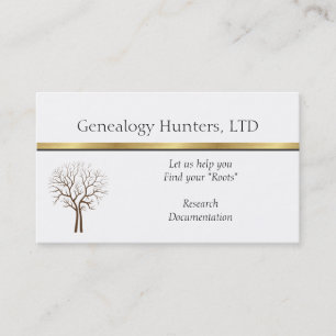 GENEALOGIST  RESEARCHERS BUSINESS CARDS