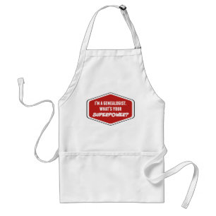 Genealogist Superpower Custom Apron