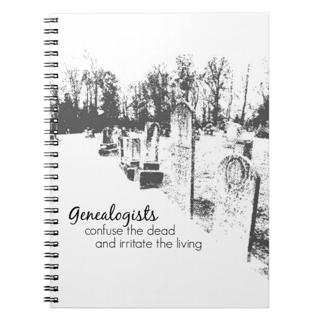 Genealogists Spiral Bound Notebook (Front)