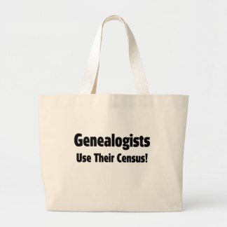 Genealogists Use Their Census Large Tote Bag
