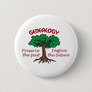 GENEALOGY 2 INCH ROUND BUTTON
