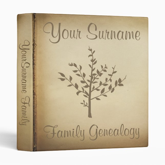 Genealogy Binder (Front/Spine)