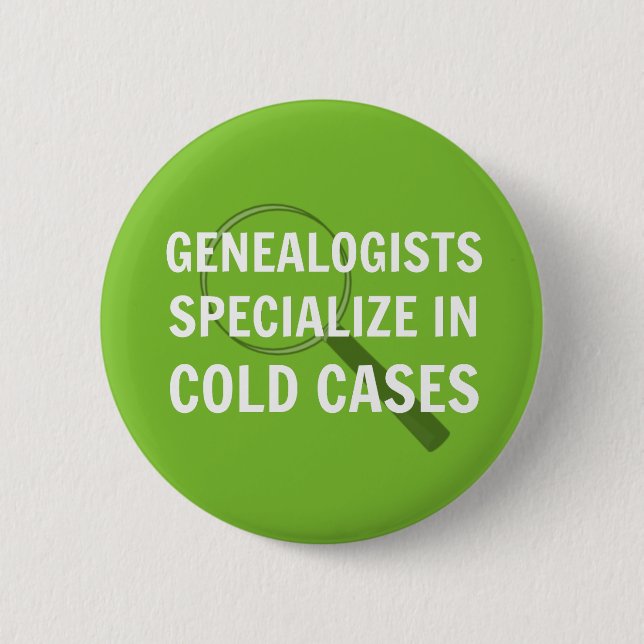 Genealogy Button (Green) (Front)